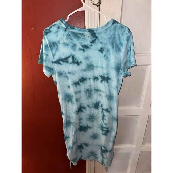 Victoria’s Secret PINK Blue Tie Dye Terry Cloth Side-Cinch Dress XL - Picture 8 of 13